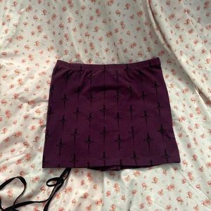 final price lip service dagger mini skirt